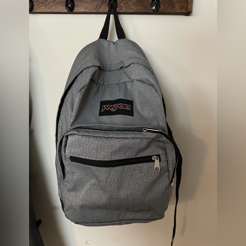 Jansport Backpack - Black/White/Grey